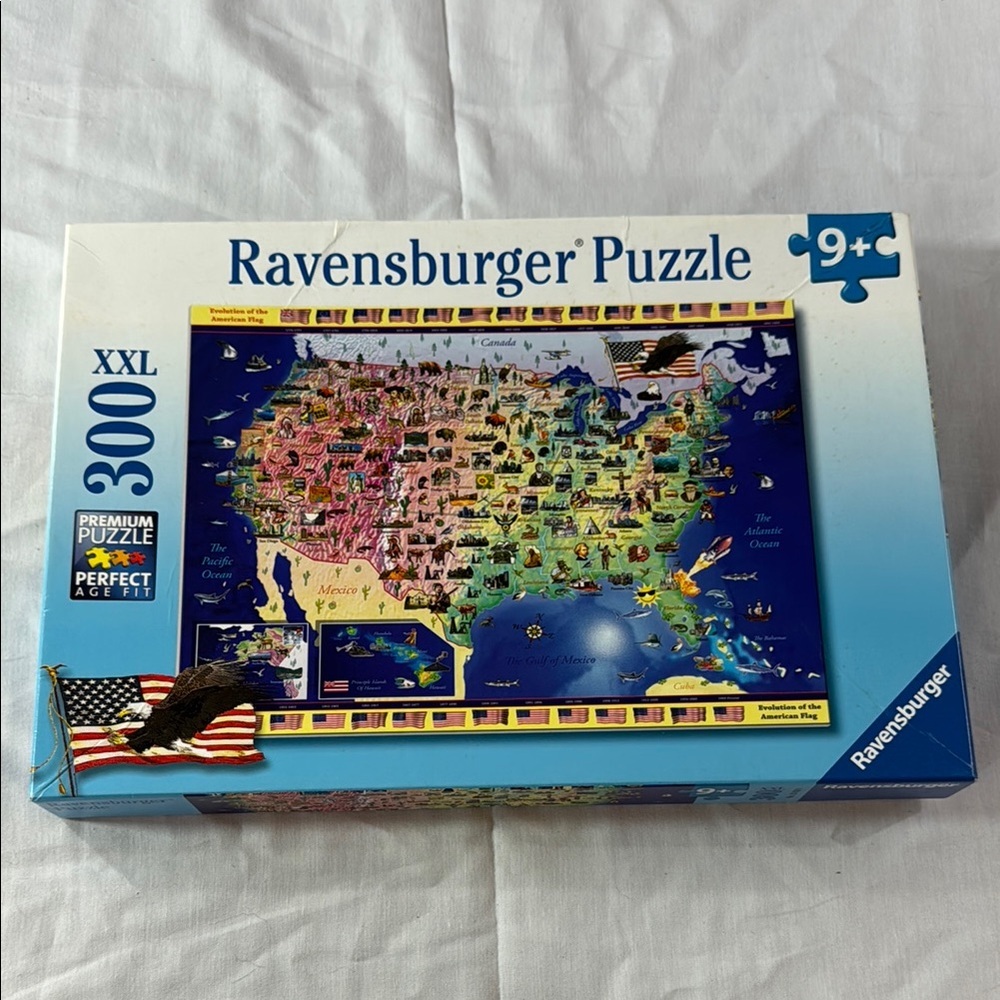 9. Ravensburger Colorful USA Map Puzzle for Kids - 300 pc puzzle